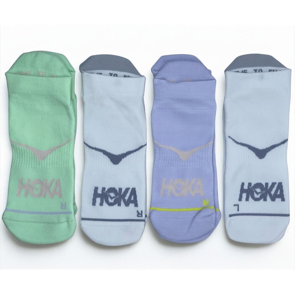 4 Pairs HOKA Time To Fly No Show Socks  Unisex L , NWOT